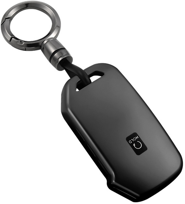 HAKO 메탈릭 TPU 차키케이스+키홀더 (5버튼 7버튼), K-05, 메탈릭그레이