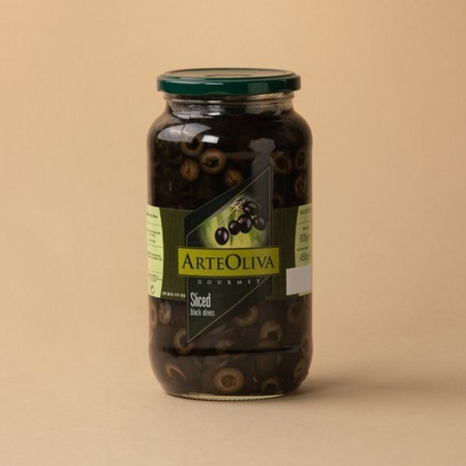 아르떼올리바 슬라이스 블랙 올리브, 935g, 1개