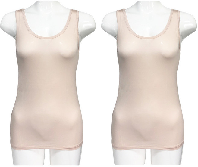 올리비아바비 인견 솔리드 스판 런닝 2p