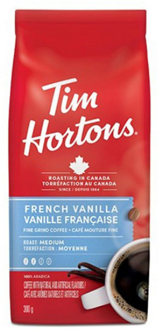 팀홀튼 프렌치 바닐라 파인 그라인드 커피 원두, 300g, 1개, 프렌치프레스