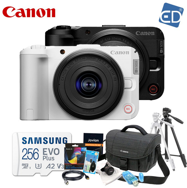 캐논 정품 EOS R50V + 14-30 STM PZ KIT +512GB 패키지 / 브이로그 카메라 /ED, 02 캐논 R50 V(화이트)+14-30킷 패키지