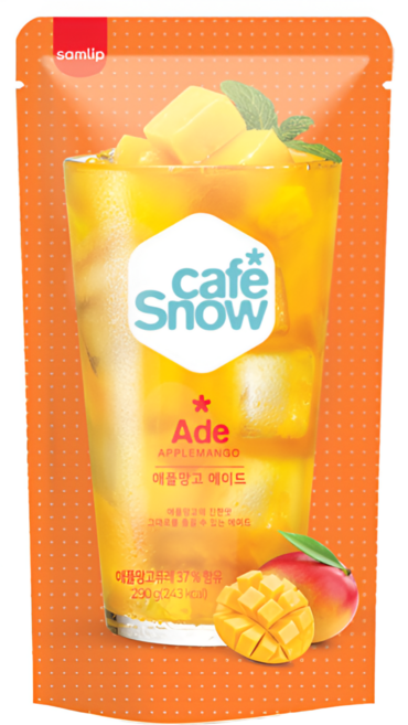 삼립 카페스노우 애플망고 에이드, 230ml, 50개
