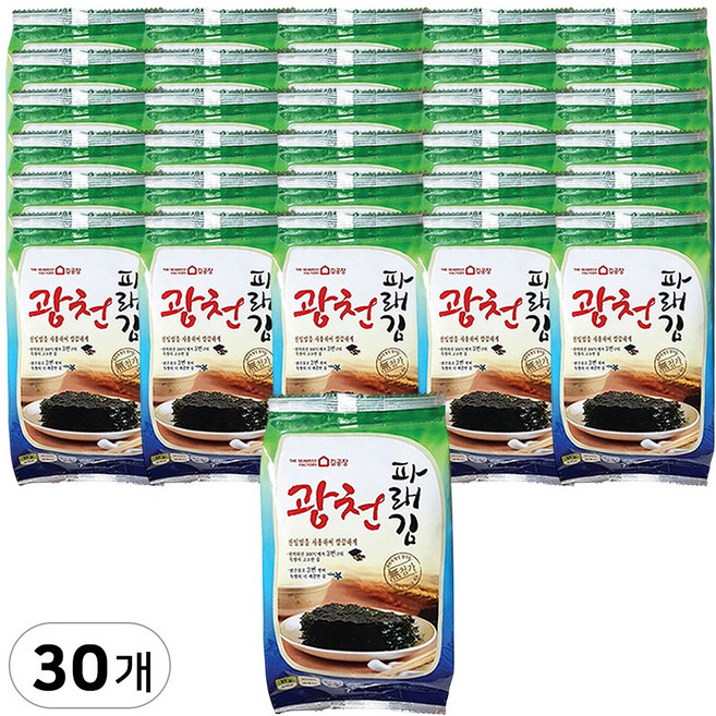 광천김공장 파래 식탁김 11g, 30개