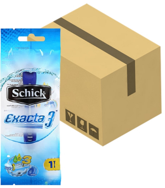 쉬크 이그젝타3 센서티브 휴대용 면도기 1개X108개입(1박스)