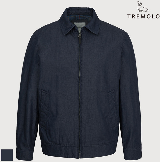 트레몰로 트레몰로 면혼방 데님 점퍼_TRHCL5SC461