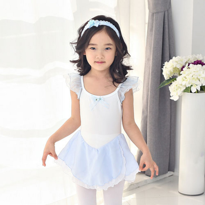 해피발레 여아용 샤론 쉬폰 발레복 기본구성