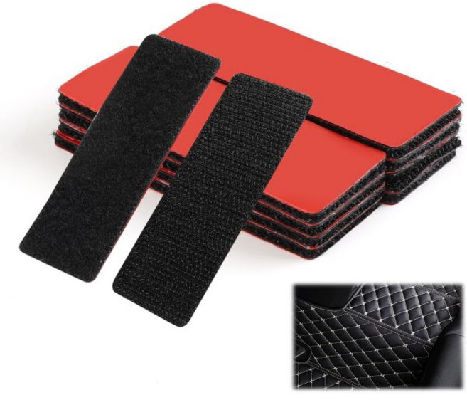 벨크로 테이프 찍찍이 10 PCS 3M VHB 헤비 듀티 후크 및 루프 스트립 1.2 x 3.2 인치 블랙 접착제가 포함된 벽의 실내 실외 사용을 위한 방수 내열성 자동차, 벨크로 테이프 찍찍이 10 PCS 3M VHB 헤비 듀