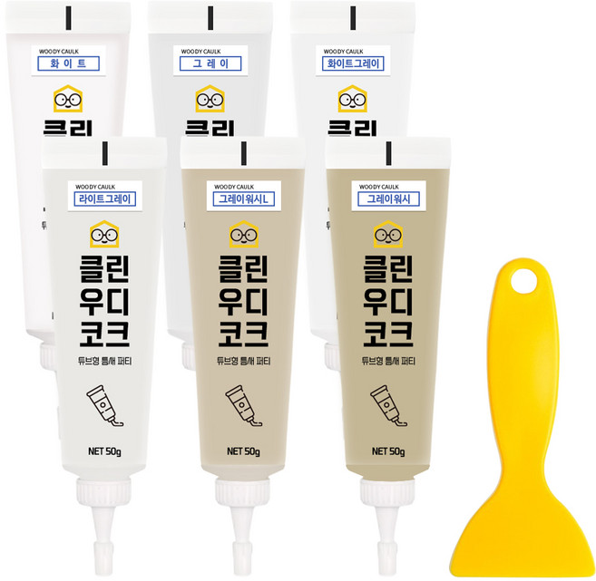 철물팩토리 연성메꿈제 마루 바닥 흠집 보수 6개입, 1개, D세트