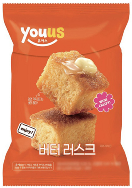 유어스 버터 러스크, 100g, 5개