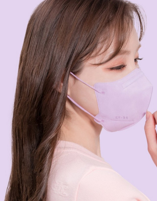 에어에이드 새부리형 2D 마스크 중형 KF94, 5개입, 8개, 퍼플