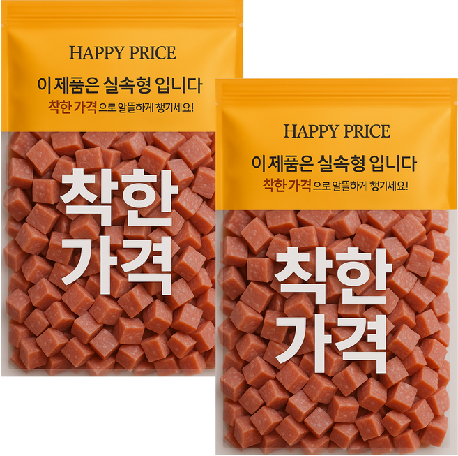 1+1 수제명가 대용량 강아지 져키300g+300g, 300g, 2개, 황태 리얼사각