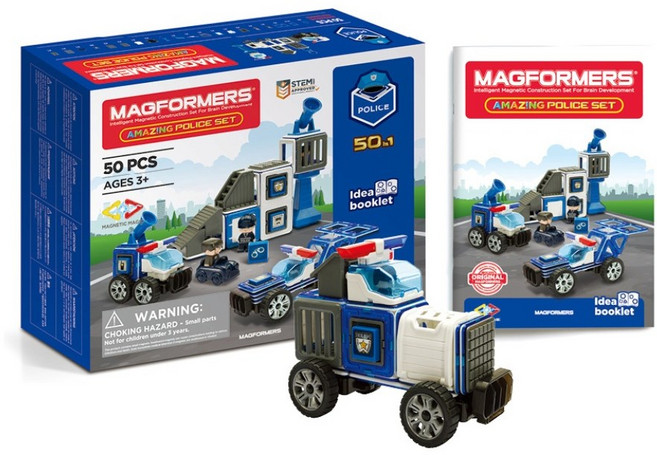 맥포머스 어메이징 폴리스 세트 50PCS, 1세트