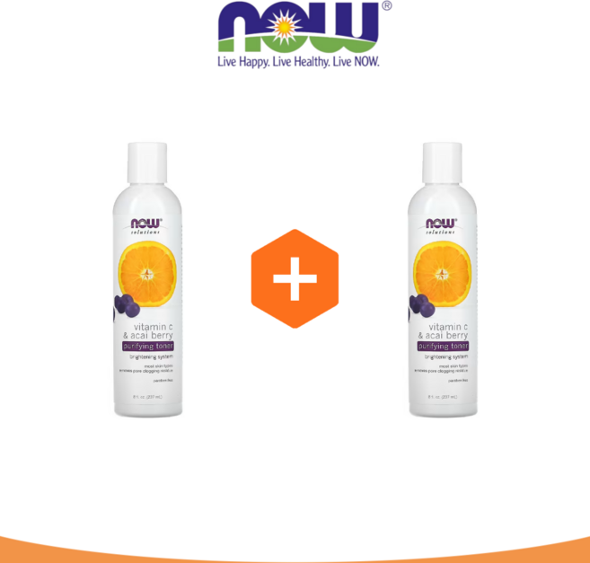 1+1 나우푸드 퓨리파잉 비타민C 토너 237ml 아사이베리 고투콜라