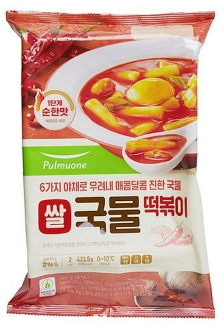 풀무원 국물 떡볶이 2인분 보냉백, 423.5g, 1개