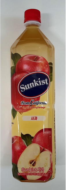 썬키스트 사과주스, 1.5L, 6개