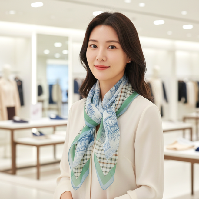 닥스 여성 실크 롱 스카프