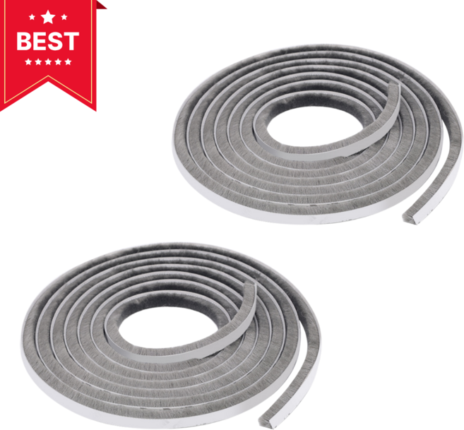 룬앤솔 외풍차단 문풍지 모헤어 2.5M x 9mm, 2세트