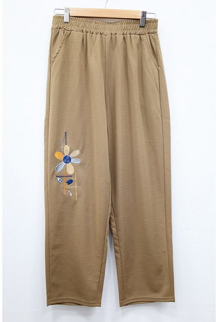 형제상회 할머니바지 할머니옷 여성 꽃자수 밴딩바지 엄마옷 요양원 실내복 몸빼 0003SS04C