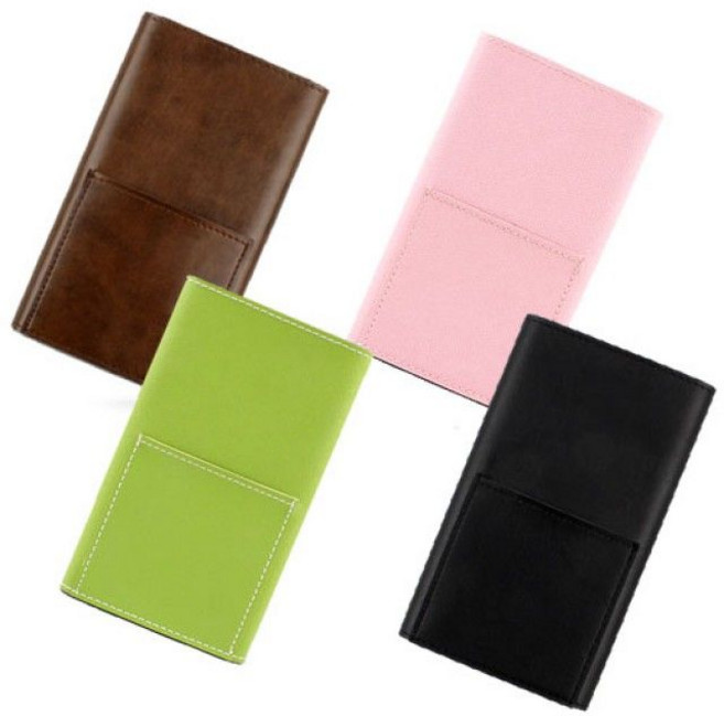 샤오미 보조배터리 가죽케이스 신형10000m용 [W01BA60], 다크브라운