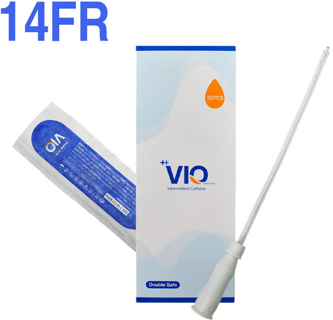 더블세이프 남성용 14FR 유린셀프카테터 VIO, 4개