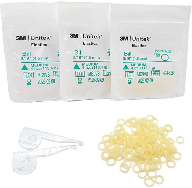 교정고무줄 치아 교정기 고무줄 교정용 1팩-100개, 1개