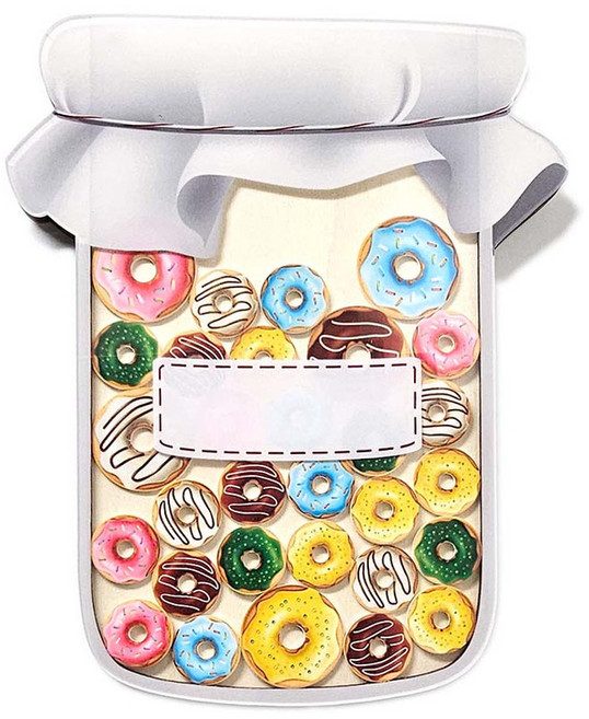 브로테 마시멜로 허니팟 도넛 칭찬 스티커 스탬프 보상 항아리 참잘했어요, 1개