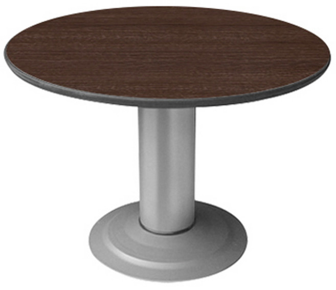 가구뱅크 원형테이블 회의용테이블 사무용가구 사무실가구 회의테이블, @900 H720월넛