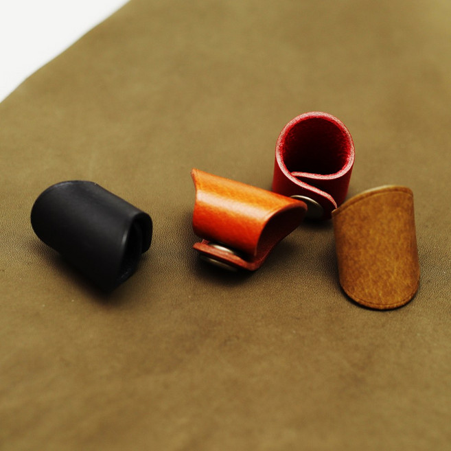 에치펠레 수제 BIG 민자 통가죽 스카프링 홀더/쁘띠스카프 반다나