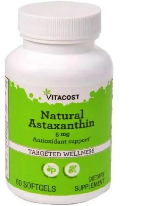 Vitacost Natural Astaxanthin - 5 mg - 60 Liquid Capsules, 1개 - 쿠팡