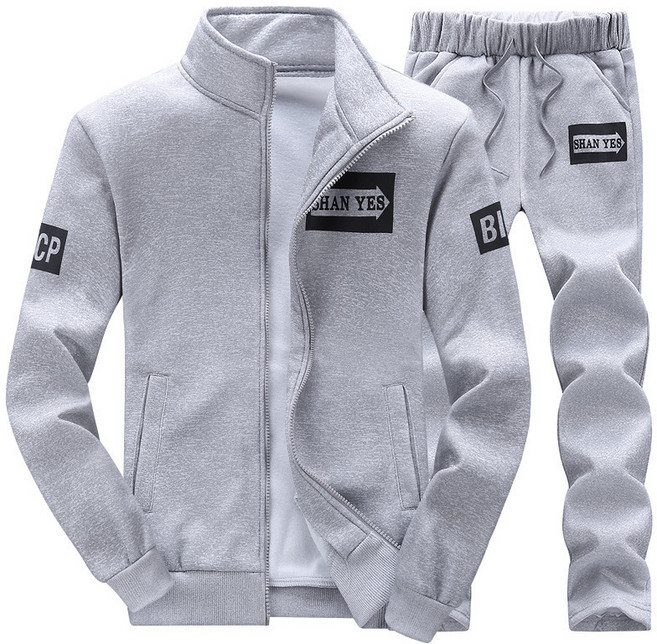 남성 캐주얼 트레이닝세트 집업 자켓+조거 팬츠 중장년 아빠 베이직 상하세트 러닝복 후드티 패션 운동복