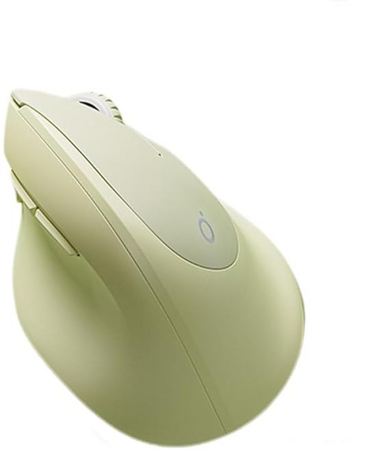 에르고노믹스 마우스 수직형 무선 블루투스 2.4GHz USB 듀얼모드 종형 저소음 건전지식 오른손용 소형 경량 광학식 5DPI 모드 PC/노트북/컴퓨터 윈도우/MacOS 지원 그린