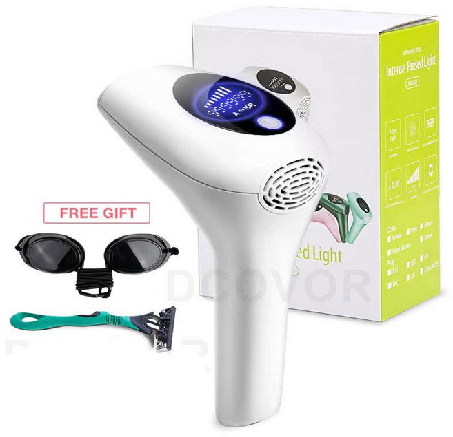 8레벨 IPL 레이저 제모기, 화이트