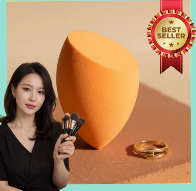 백화점세트 올리브픽 엣지 컷 화장용 퍼프, 20개 - 쿠팡