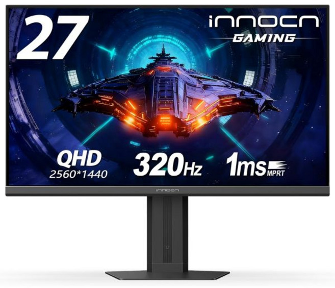 INNOCN 27인치 게이밍 모니터 2K QHD 2560 x 1440P 240Hz 1ms IPS PC 컴퓨터 디스플레이 HDMI 2.1 DP 1.4 HDR 400 아이 케어 높, INNOCN 27인치 게이밍 모니터 2K QHD 256
