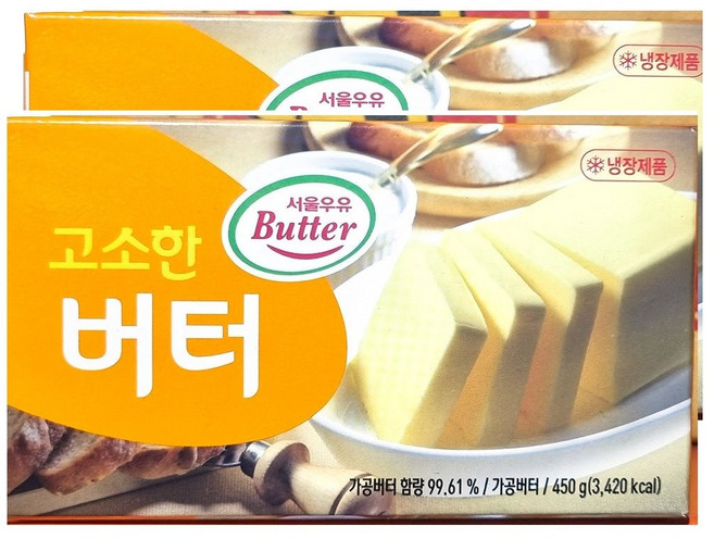 서울우유 고소한 버터_450g, 450g, 2개