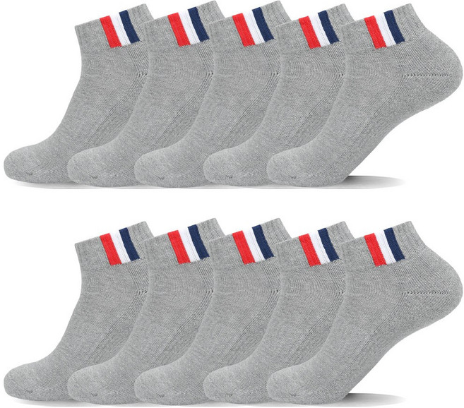 메가양말 10켤레 올라운드 골프 이중바닥 쿠션 스포츠 단목 운동양말 국산고품질, 10개, 그레이