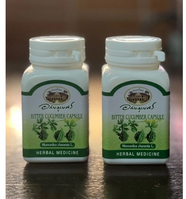 당뇨에 좋은 여주 캡슐 / 태국 Bitter Cucumber Capsules (500 mg 70 Capsules) X 2통- 해외 무료배송X, 2개, 70정 - 쿠팡