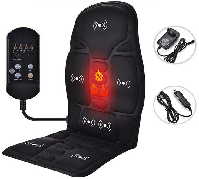 가정용 차량용 사무실 겸용 진동 온열 안마시트 7개진동모터 CE인증, 1개