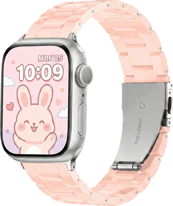 티엑스엘엑스 애플워치 파스텔 호마이카 스트랩, 핑크, 1개