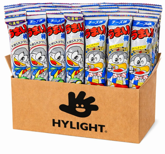 (6+6) 하이라이트 우마이봉 막대과자 간식타임 선물세트, 1세트, 치즈7봉+슈가러스크7봉