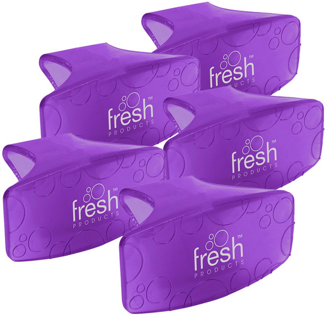 프레쉬프로덕츠 프레쉬클립 기막히게좋은향(라벤다) 고체형 실내 화장실 방향제, 52g, 5개