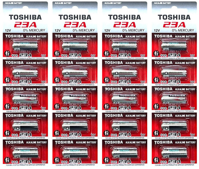 도시바 알카라인 무수은 건전지 23A 5개입 X 4개