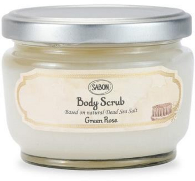 사봉 바디스크럽 그린로즈 320g +우드스쿱, 1개