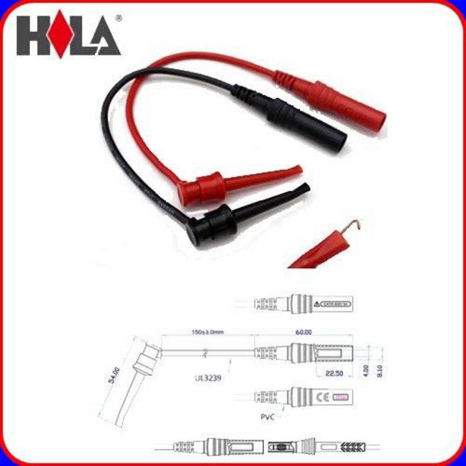 HILA FC-N22 55mm 中鉤夾 (母4mm) 組合式安規探棒, 1個