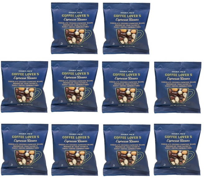 [5개 SET] 트레이더조 커피 러버스 에스프레소 빈 71g Trader Joes Coffee Lovers expresso Beans 2.5 oz, 10개