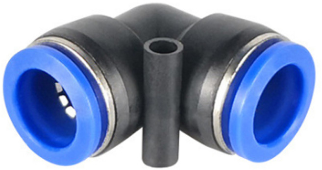 원터치 피팅 PV 6mm 엘보 공압 에어 배관 자재 밸브, 1개