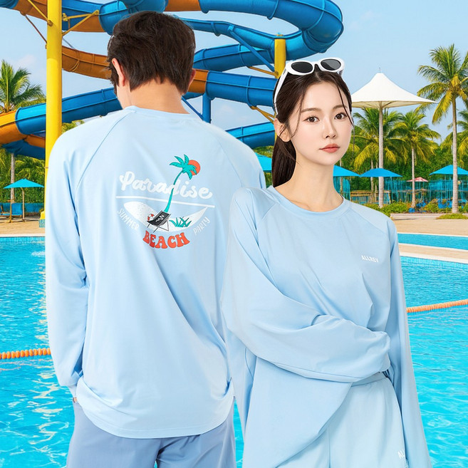 올레브 루즈핏 래쉬가드 남여공용 긴팔 상의