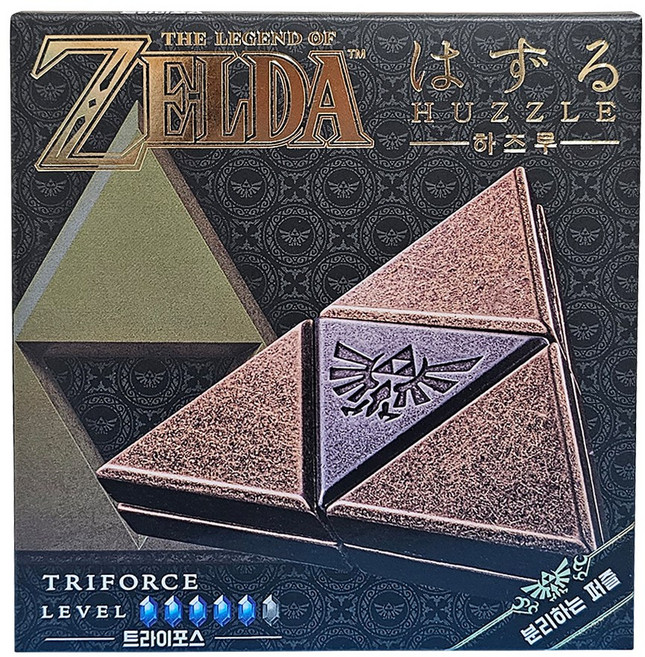 하즈르 젤다의 전설 트라이포스 캐스트퍼즐, 4피스, 혼합색상, 1개