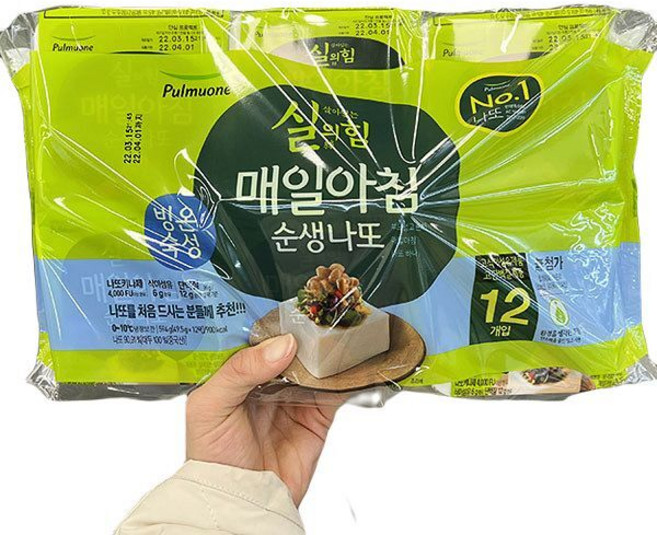 풀무원 순생나또 12입, 594g, 1개