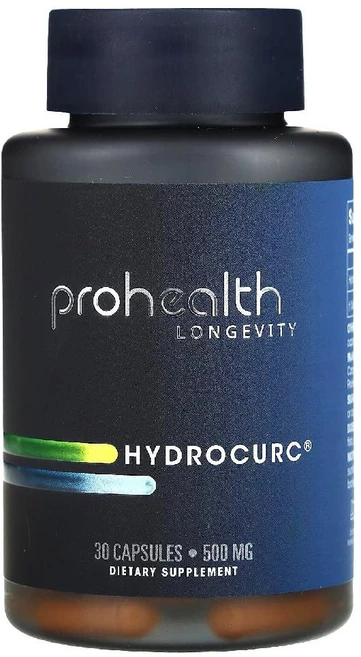 프로헬스롱제비티 수용성 커큐민 500mg Hydrocurc 캡슐 30정, 1개 - 쿠팡